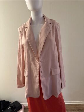 Light Pink Women's Blazer Jacket